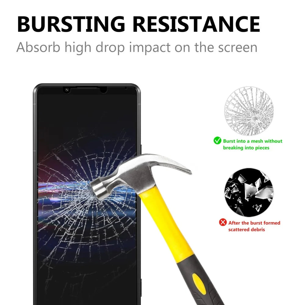 For Sony Xperia Pro-I Ultra Clear Bubble-free Full Coverage Full Glue 0.2mm Black Edge AGC Glass Tempered Glass Screen Protector - 2