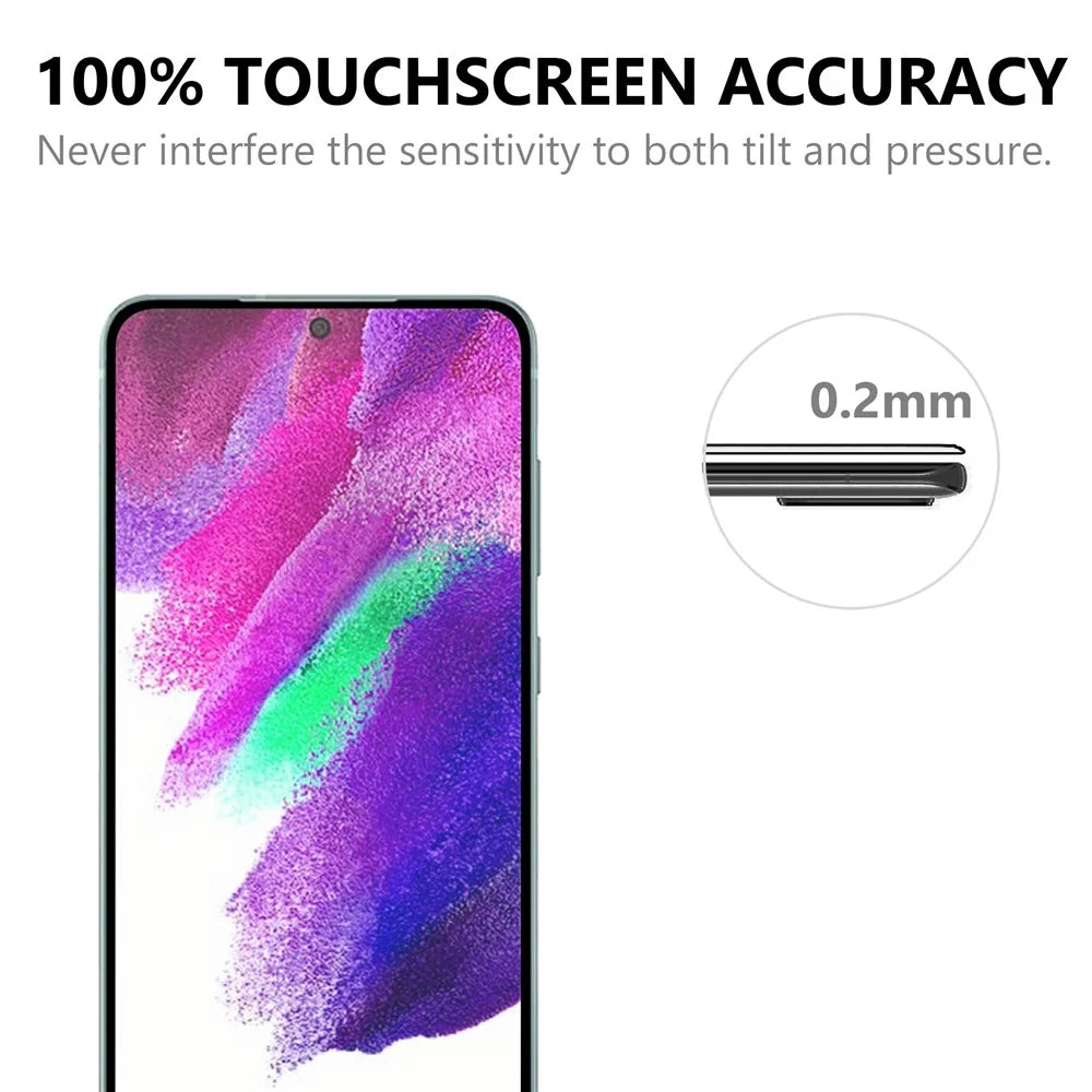 For Samsung Galaxy S22 5G / S23 Black Edge AGC Glass Tempered Glass 0.1mm Full Screen Protector (Fingerprint Unlock) - 5