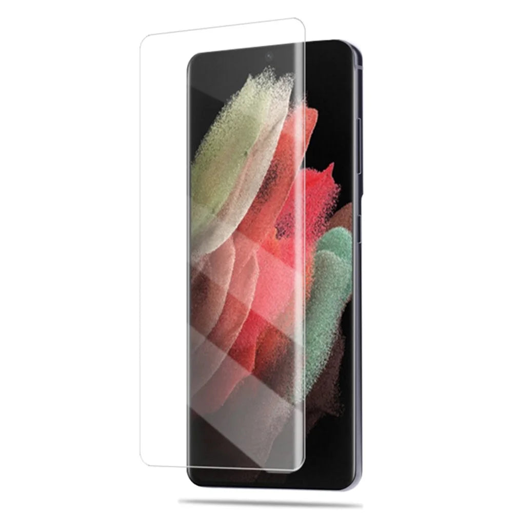 MOCOLO Ultra Clear Anti-scratch Full Coverage 3D Curved UV Tempered Glass Film Screen Protector for Samsung Galaxy S22 Ultra 5G - 1