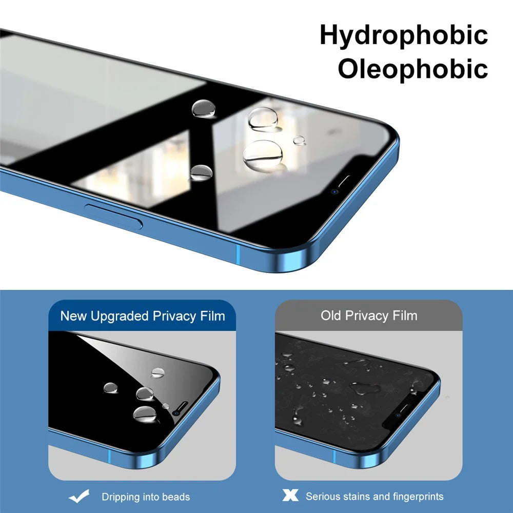 HAT PRINCE Dust-proof Full Glue Arc Edge Full Screen Coverage Tempered Glass Film Screen Protector with Easy Installation Tool for iPhone 13 mini 5.4 inch - 6