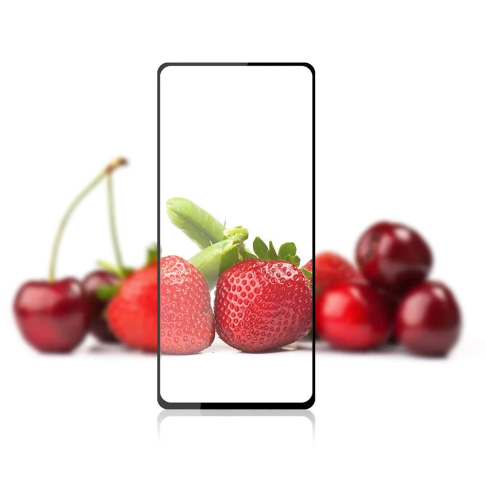 MOCOLO HD Clear Anti-oil Arc Design Full Covering Full Glue Silk Printing Tempered Glass Screen Film for Samsung Galaxy A73 5G - Black - 7
