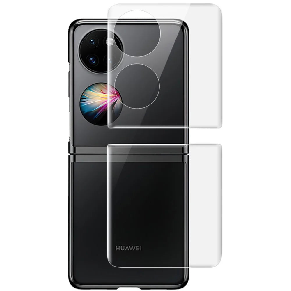 IMAK Hydrogel III Full Cover Soft TPU Front Screen Protector + Back Protective Film for Huawei P50 Pocket - 6