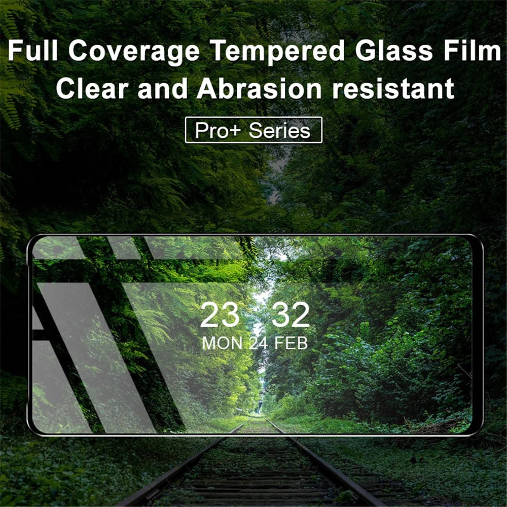 IMAK Pro+ Series Full Screen Full Glue HD Tempered Glass Film for Motorola Moto G51 5G - 2