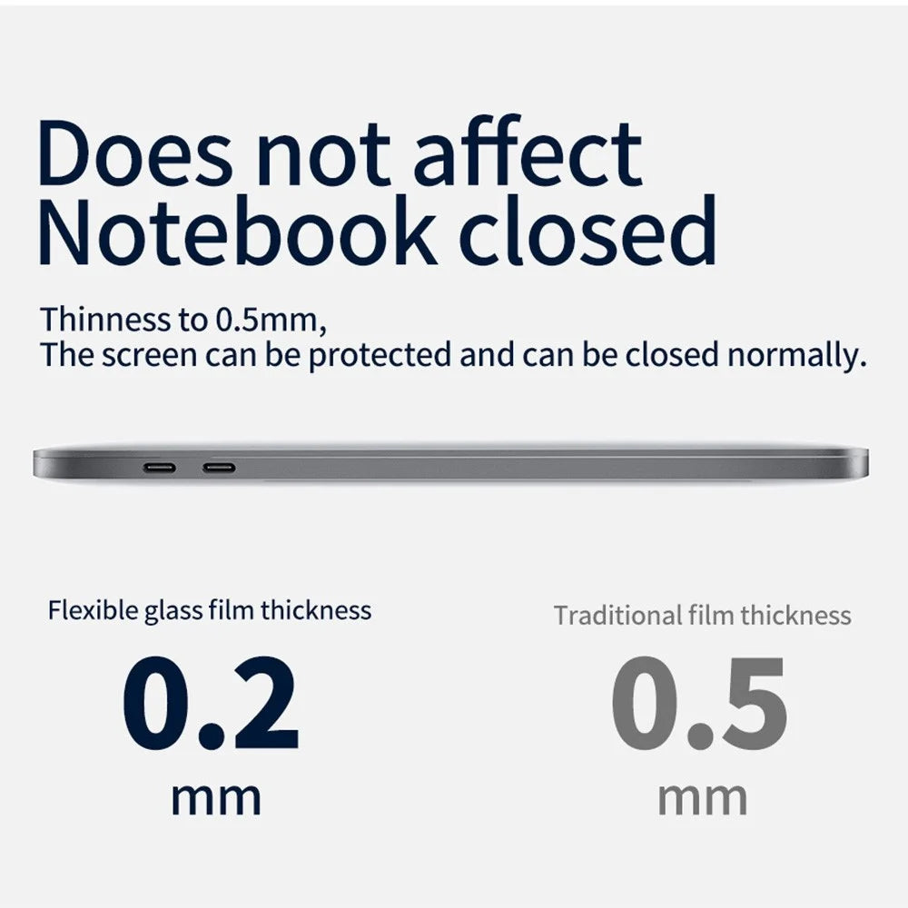 Anti-Blue-Light Tempered Glass Full Screen Film for MacBook Pro 13 inch (2022) / (2020) Anti-explosion Full Glue Screen Guard - 6