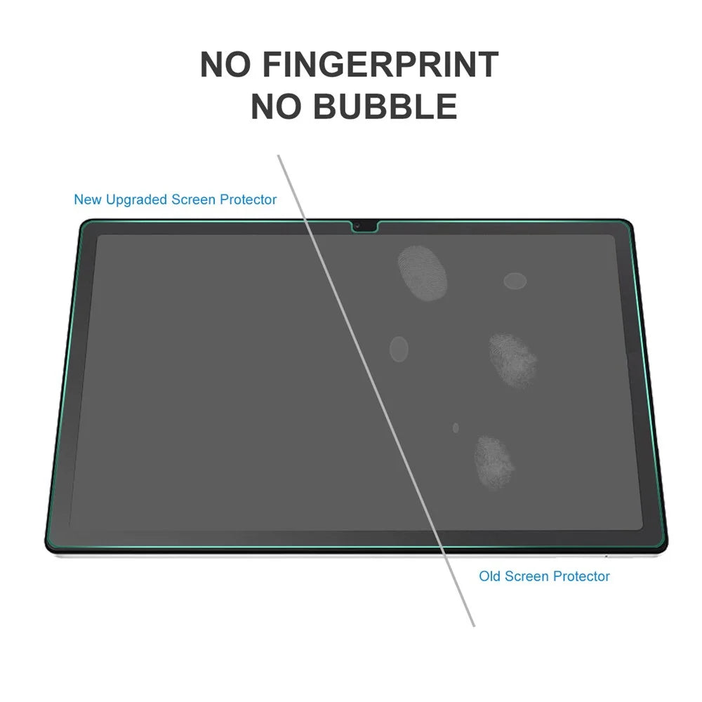 HAT PRINCE for Samsung Galaxy Tab A8 10.5 (2021) / A8 10.5 (2022) HD No Bubble 2.5D Arc Edge Full Screen Full Glue 9H Hardness 0.33mm Tempered Glass Screen Protector Film - 2