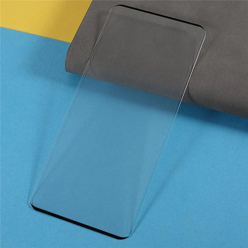 Silk Printing Screen Protector for OnePlus 9 Pro/10 Pro, HD Full Coverage Side Glue Tempered Glass Film - 3