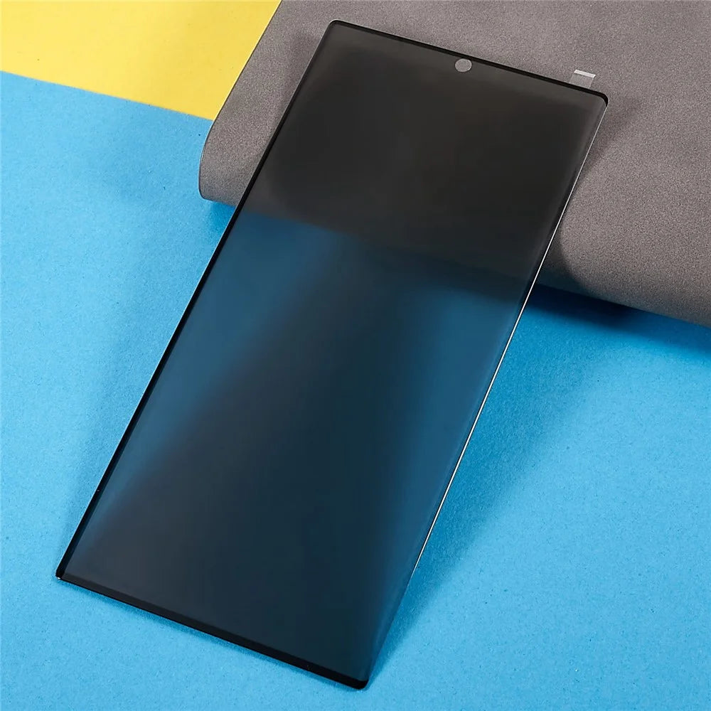 For Samsung Galaxy S22 Ultra 5G Anti-Spy Tempered Glass Screen Protector Full Coverage Full Glue Silk Printing Anti-Peeping Film Guard - 3
