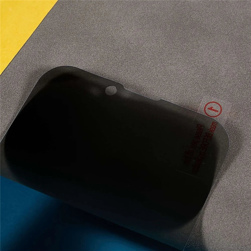 RURIHAI for iPhone 13 / 13 Pro / 14 Clear Anti-peeping Privacy Screen Protector Full Glue Anti-Fingerprint 9H Shatterproof Film - 4