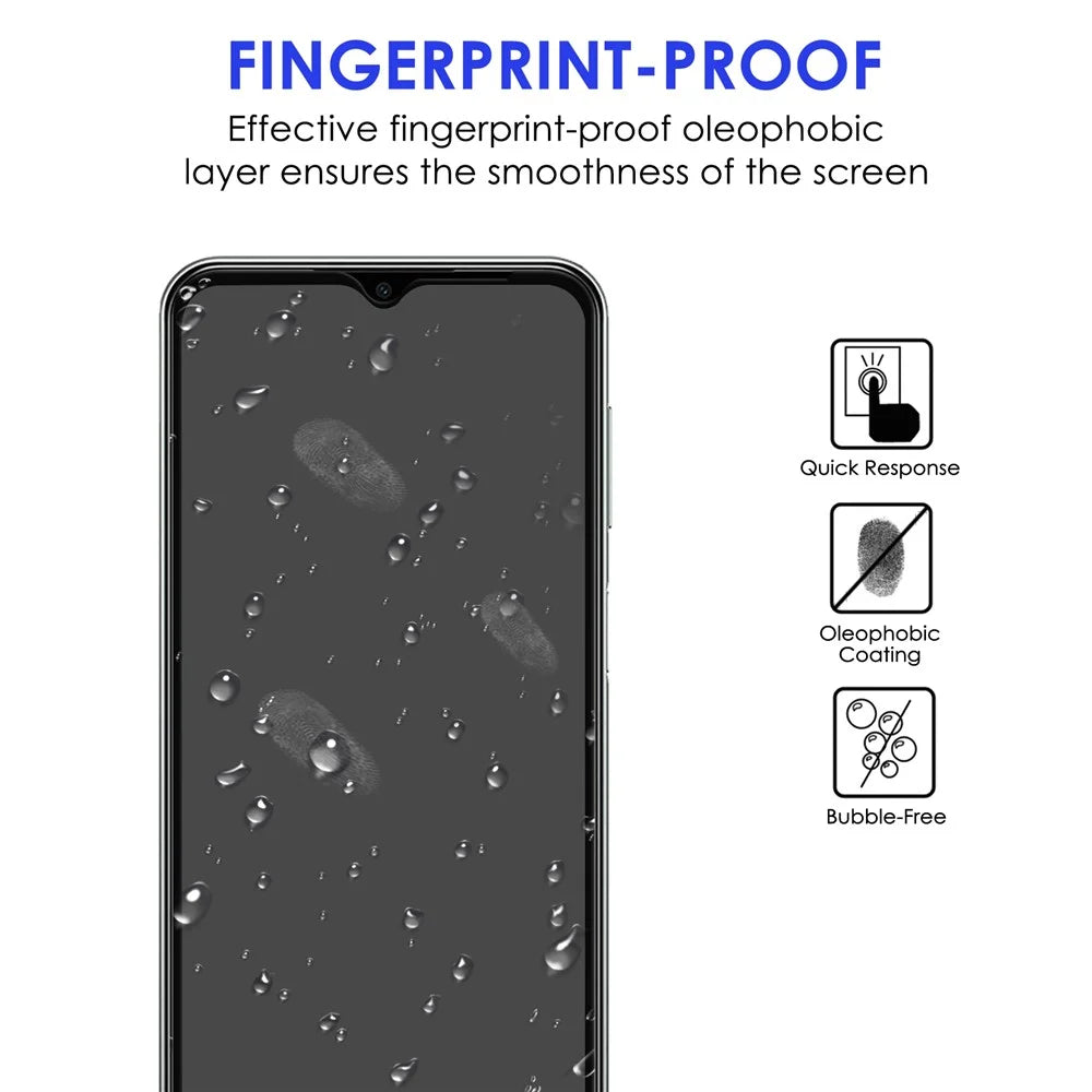 For Samsung Galaxy A23 5G (Global Version) / 4G Black Edge Screen Protector HD Clear Anti-Fingerprint Full Glue Full Screen Protection AGC Tempered Glass Film - 2