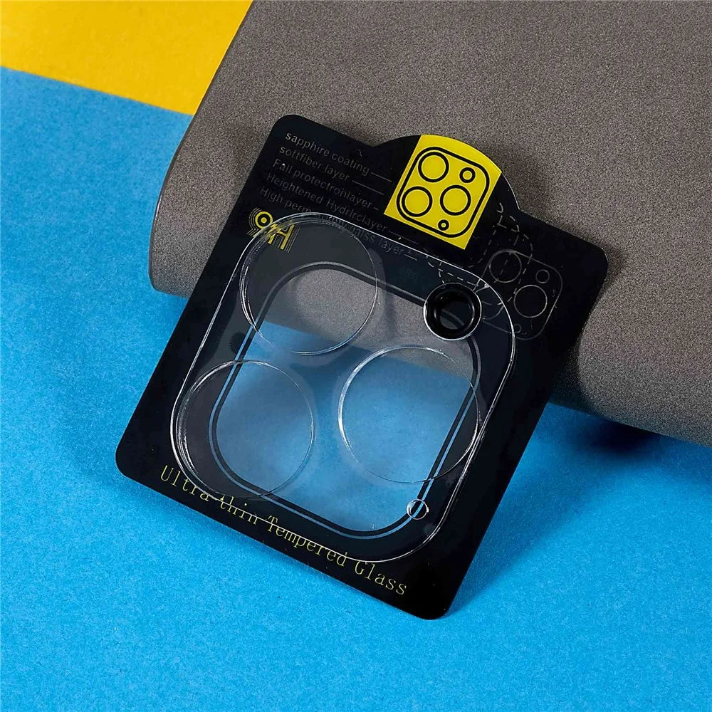 For iPhone 14 Pro 6.1 inch Clear Arc Edges Camera Lens Protector Tempered Glass Ultra Thin Camera Lens Cover - Transparent - 2