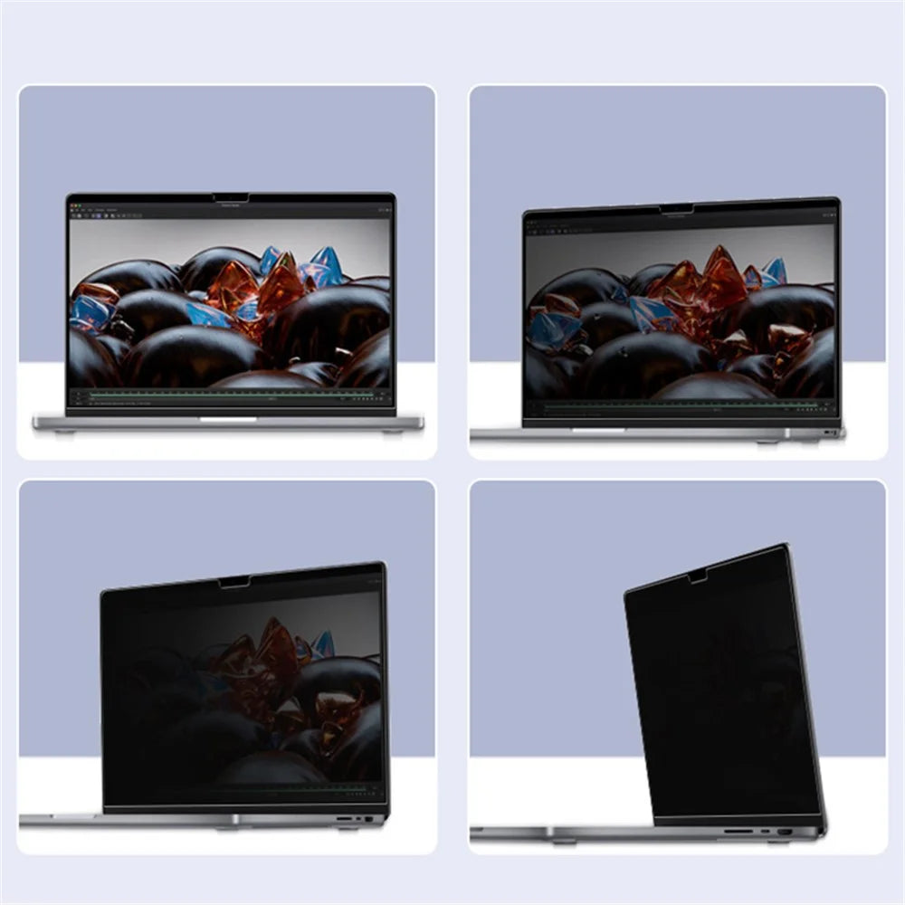 For MacBook Pro Macbook Pro 14 inch (2025) / (2024) / (2023) / (2022) / (2021) Anti-Spy Tempered Glass Full Screen Protector - 5