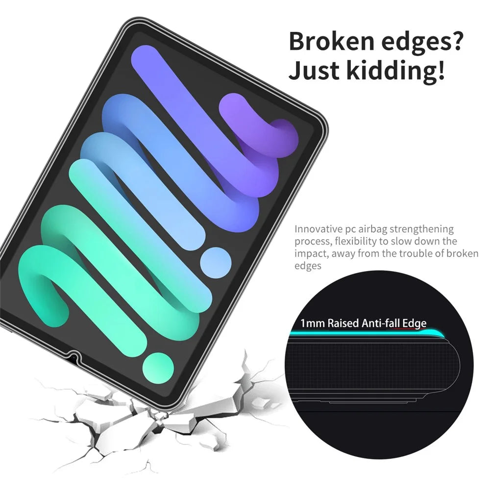 HAT PRINCE For iPad mini (2024) / mini (2021) Full Glue Full Screen Protector Anti-Drop Airbag HD Clear Tempered Glass Film - 2