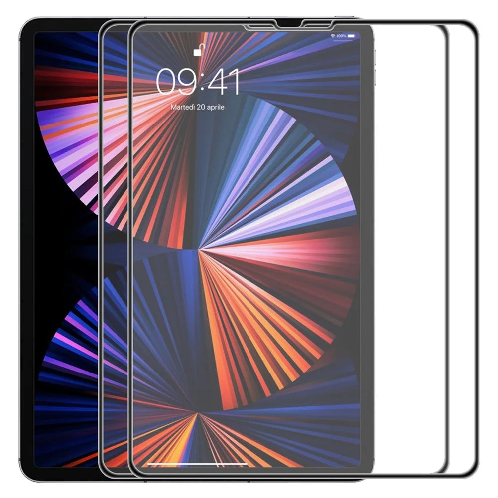 HAT PRINCE 2Pcs / Pack for iPad Pro 11 (2021) / (2020) / (2018) / (2022) / iPad Air (2022) / (2020) Airbag Full Screen Protector Shatter-proof Full Glue Tempered Glass Film - 1