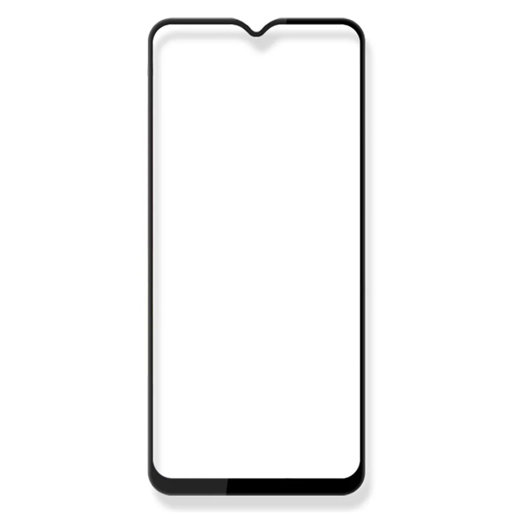 AMORUS for Samsung Galaxy M13 4G Full Coverage Silk Printing High Transparency Full Glue Anti-stains Secondary Strengthening Film Black Edge Tempered Glass Screen Protector - Black - 2