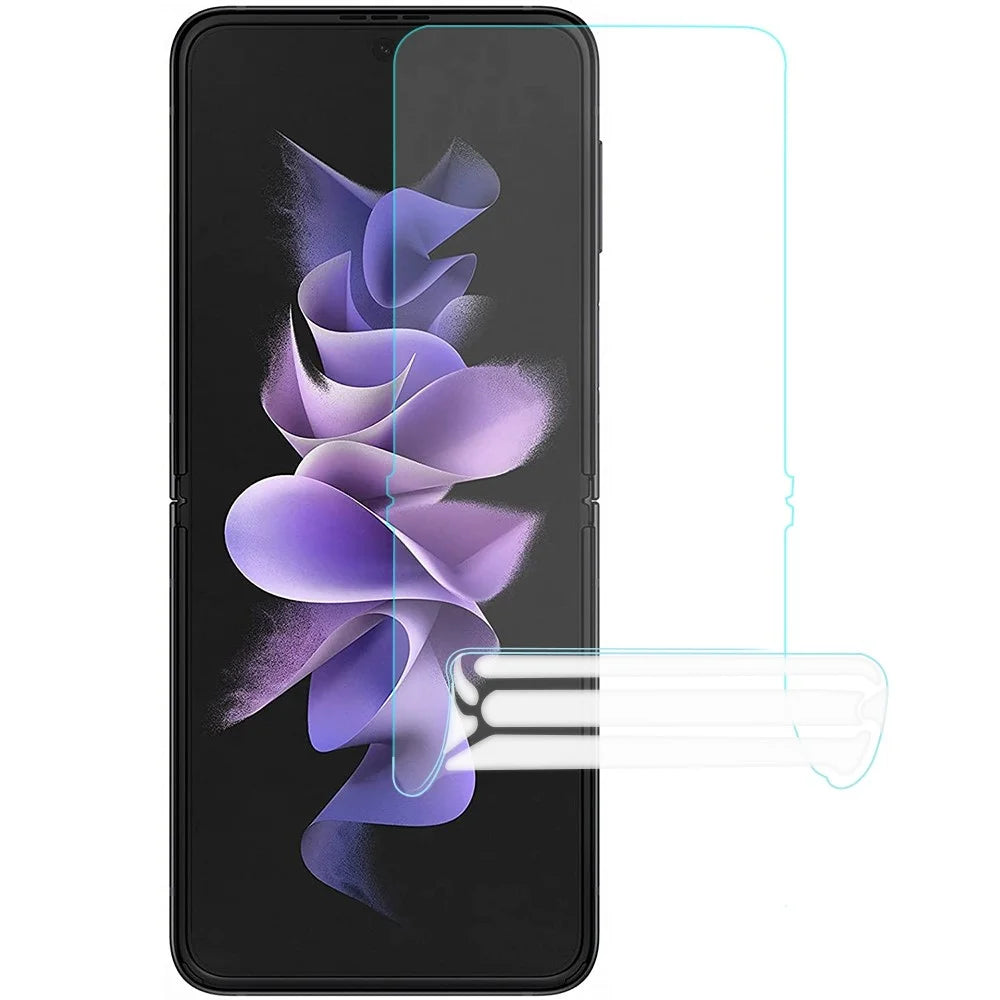 For Samsung Galaxy Z Flip4 5G Super Clear Phone Screen Protector Anti-Glare Fingerprint-Proof Soft Hydrogel TPU Film - 1
