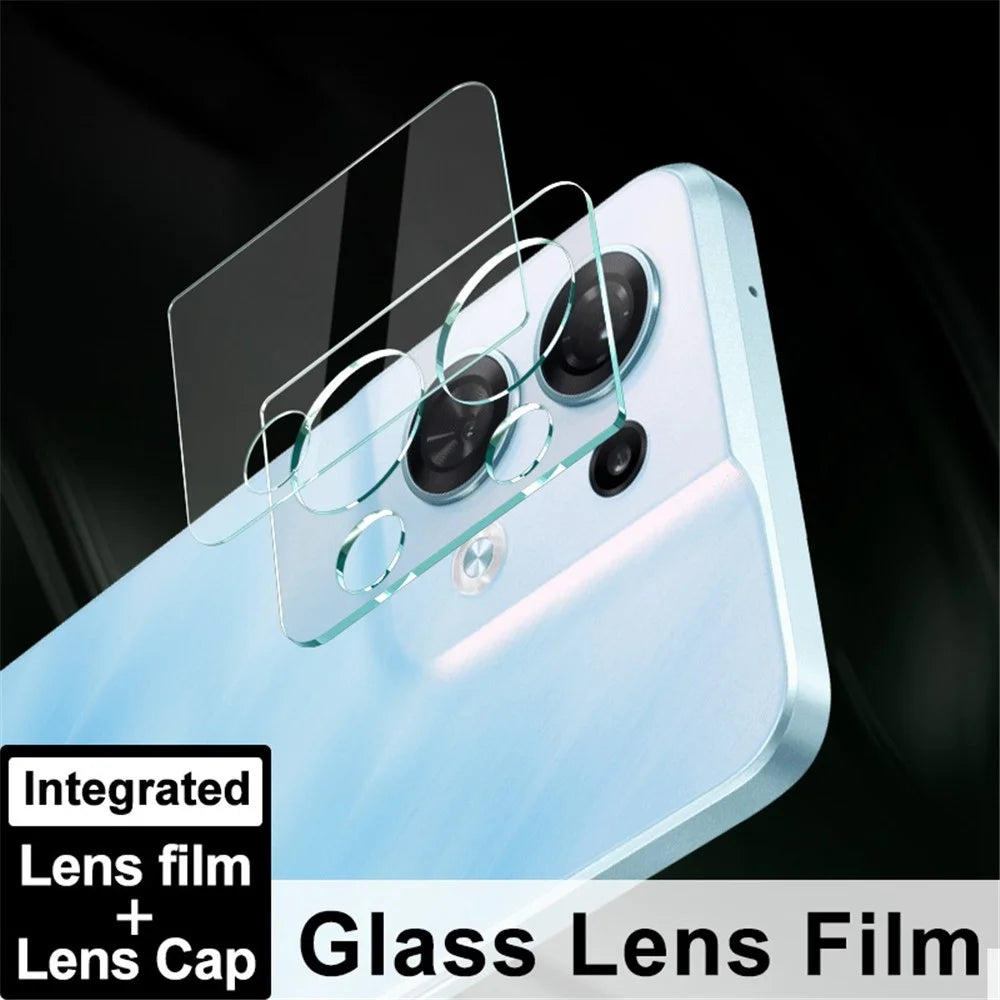 IMAK for Oppo Reno8 5G / Reno8 5G (Global Version) Integrated Camera Lens Protector Scratch-Resistant Tempered Glass Lens Film + Acrylic Lens Cap - 5