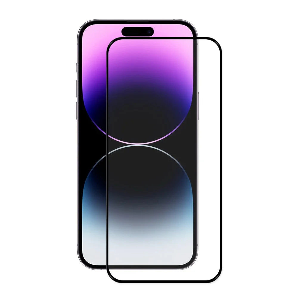 ENKAY HAT PRINCE For iPhone 14 Pro Max 6.7 inch 0.26mm 9H Full Screen Protector 2.5D Arc Edge Full Glue Anti-explosion High Aluminium-silicon Glass Film - 1