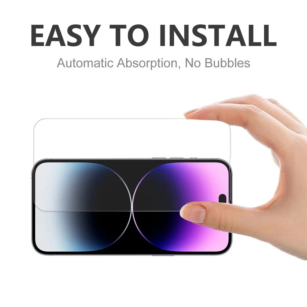 ENKAY HAT PRINCE For iPhone 14 Pro Max 6.7 inch 0.26mm 9H Hardness Tempered Glass Film 2.5D Arc Edge Anti-explosion Full Glue Screen Protector - 5