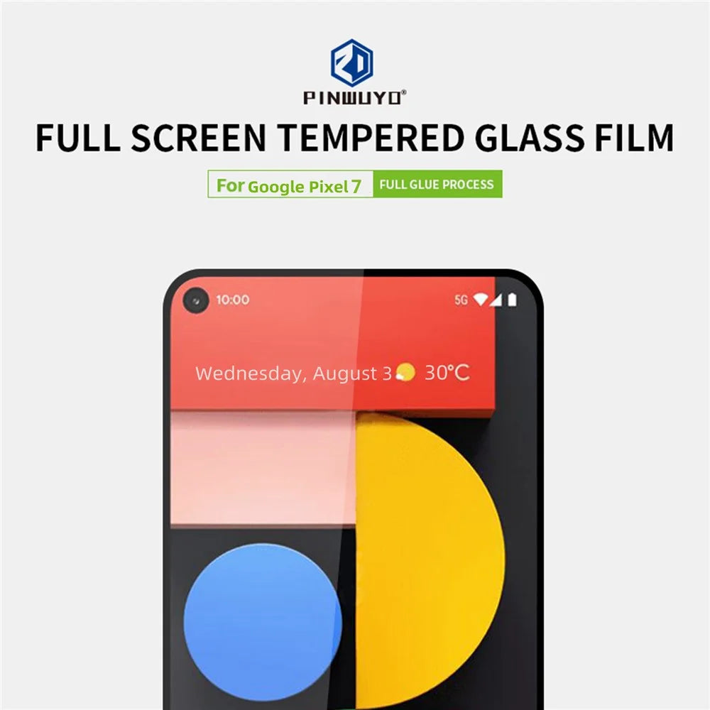 PINWUYO JK Tempered Glass Film Series-2 for Google Pixel 7 5G Full Glue 9H Hardness Shatter-proof Full Screen Protector - 4