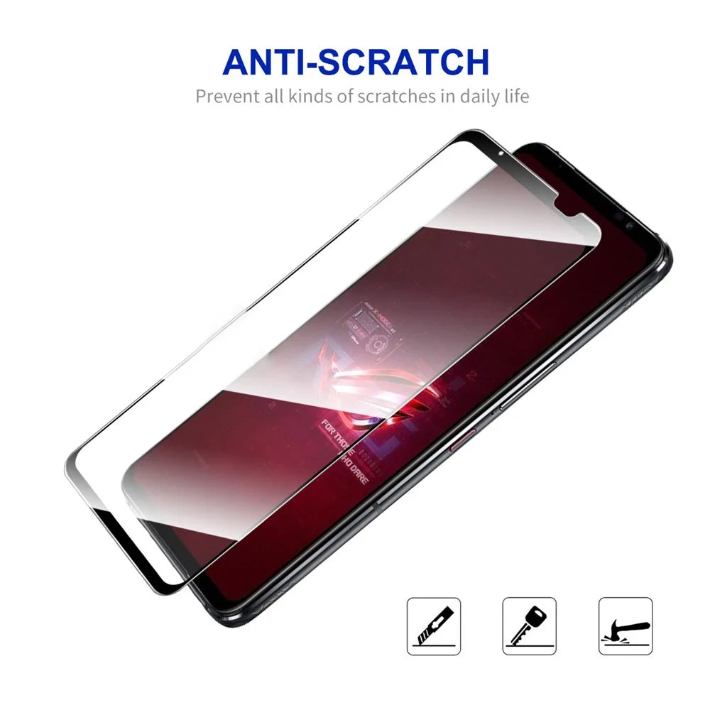 ENKAY HAT PRINCE 2Pcs / Set For Asus ROG Phone 6 5G / 6D 5G / 6 Pro 5G Full Glue Full Screen Protector High Aluminium-silicon Glass 0.26mm 9H 2.5D Arc Edge HD Clear Screen Film - 4