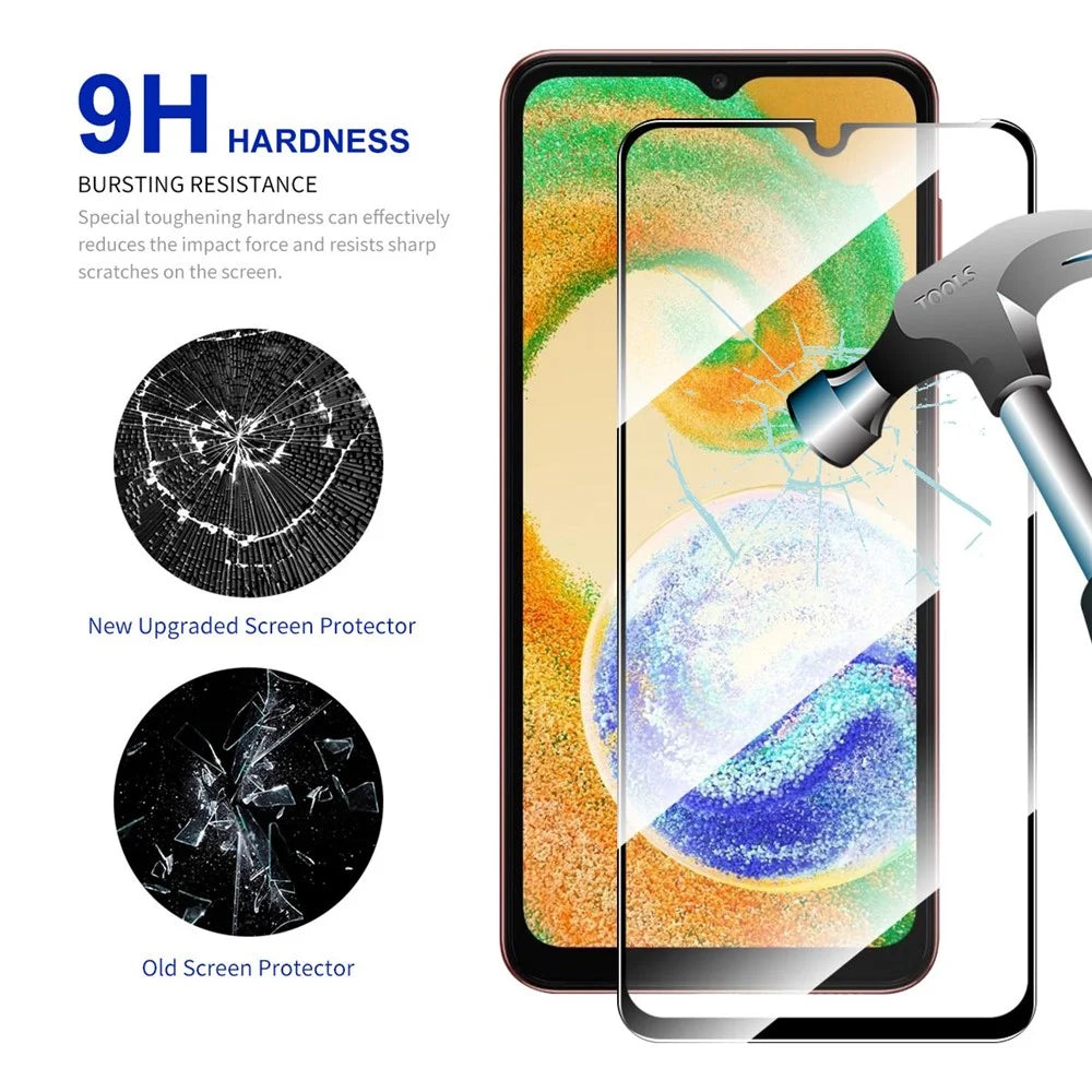 ENKAY HAT PRINCE 2Pcs / Set For Samsung Galaxy A04 4G (164.4mm) / A04s 4G (164.7mm) Screen Protector 0.26mm Full Glue High Aluminium-silicon Glass Film - 3