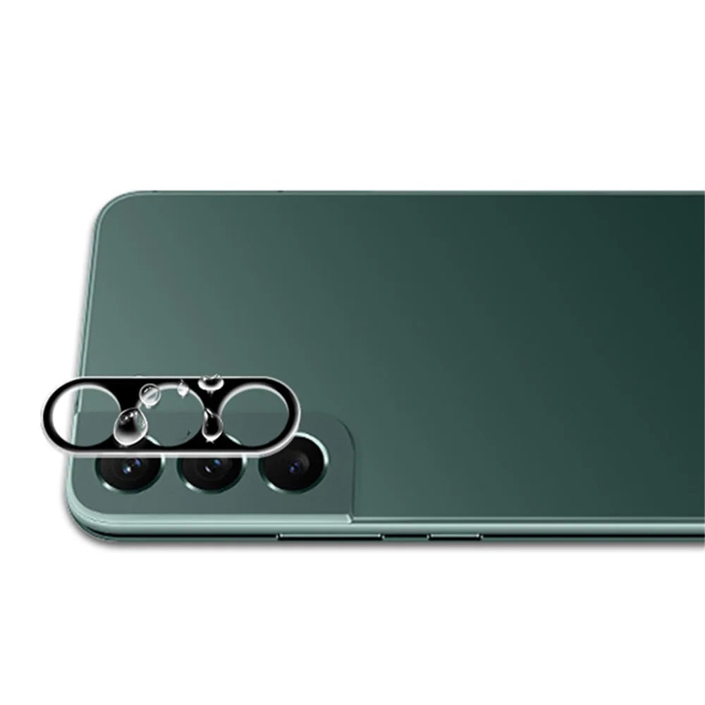 MOCOLO For Samsung Galaxy S23 9H Hardness Camera Lens Protector, Silk Printing HD Tempered Glass Lens Protective Film - Black - 3