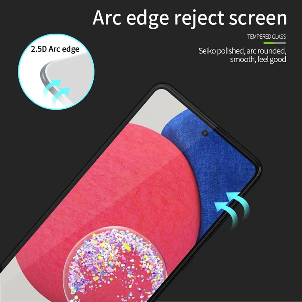 PINWUYO JK Tempered Glass Film Series-2 for Samsung Galaxy A54 5G Anti-explosion Screen Protector High Aluminum-silicon Glass Full Cover Full Glue HD Film - 7