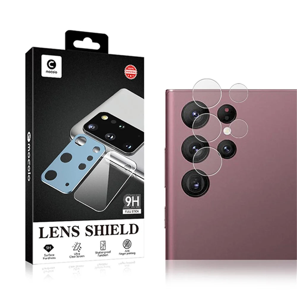 MOCOLO 1 Set Lens Film for Samsung Galaxy S23 Ultra , 9H Tempered Glass HD Back Camera Lens Protector - Transparent - 5