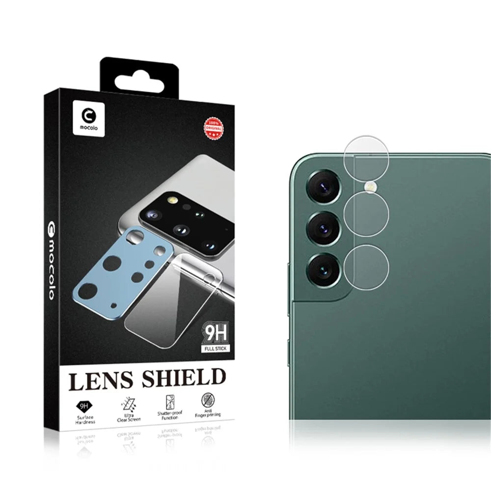 MOCOLO Anti-Fingerprint Lens Film Set for Samsung Galaxy S23+ , 9H Tempered Glass HD Back Camera Lens Protector - Transparent - 5