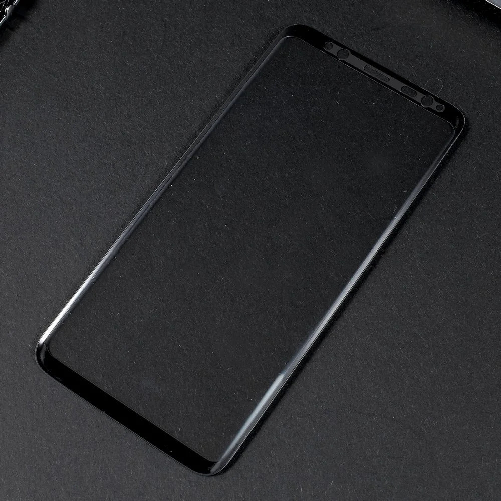 For Samsung Galaxy S8 Curved Full Coverage Mobile Tempered Glass Screen Protector - Black - 4