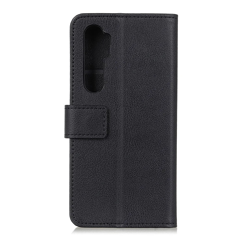 PU Leather Wallet Stand Phone Shell for OnePlus Nord - Black - 2