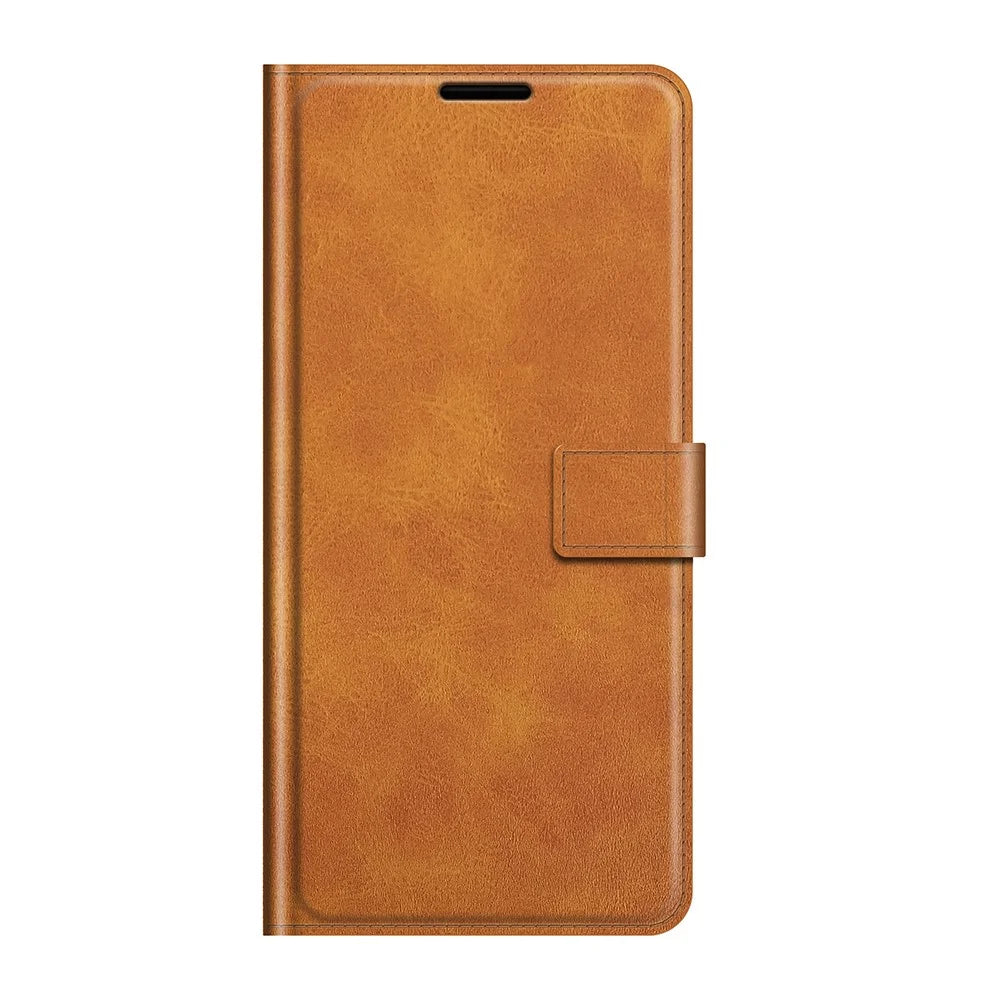 Magnetic Square Clasp Wallet Stand Leather Case Protector for OnePlus Nord CE 5G - Orange - 2