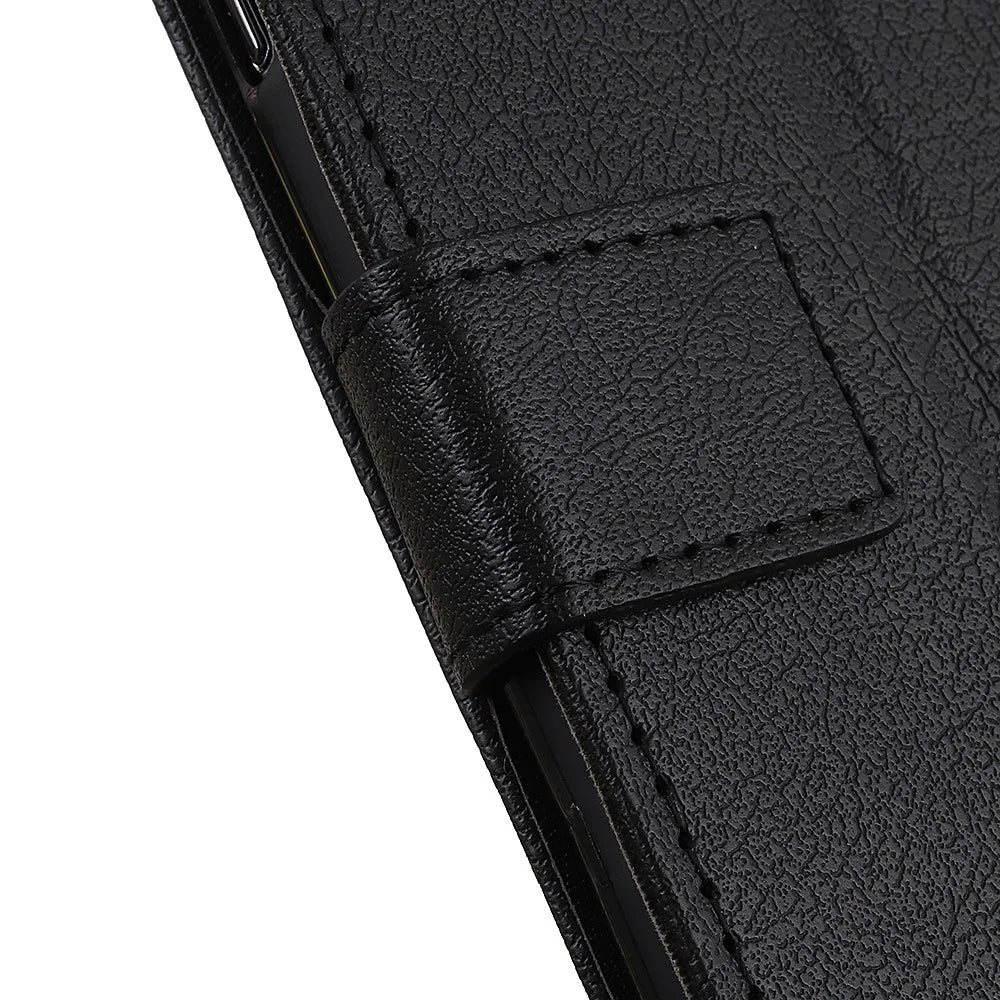 PU Leather Phone Case with Wallet Stand for OnePlus Nord 2 5G - Black - 7