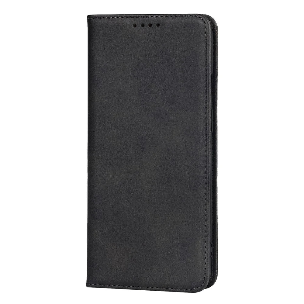 For OnePlus 8T Auto-absorbed TPU+PU Leather Wallet Phone Shell Supporting Stand Phone Case - Black - 2