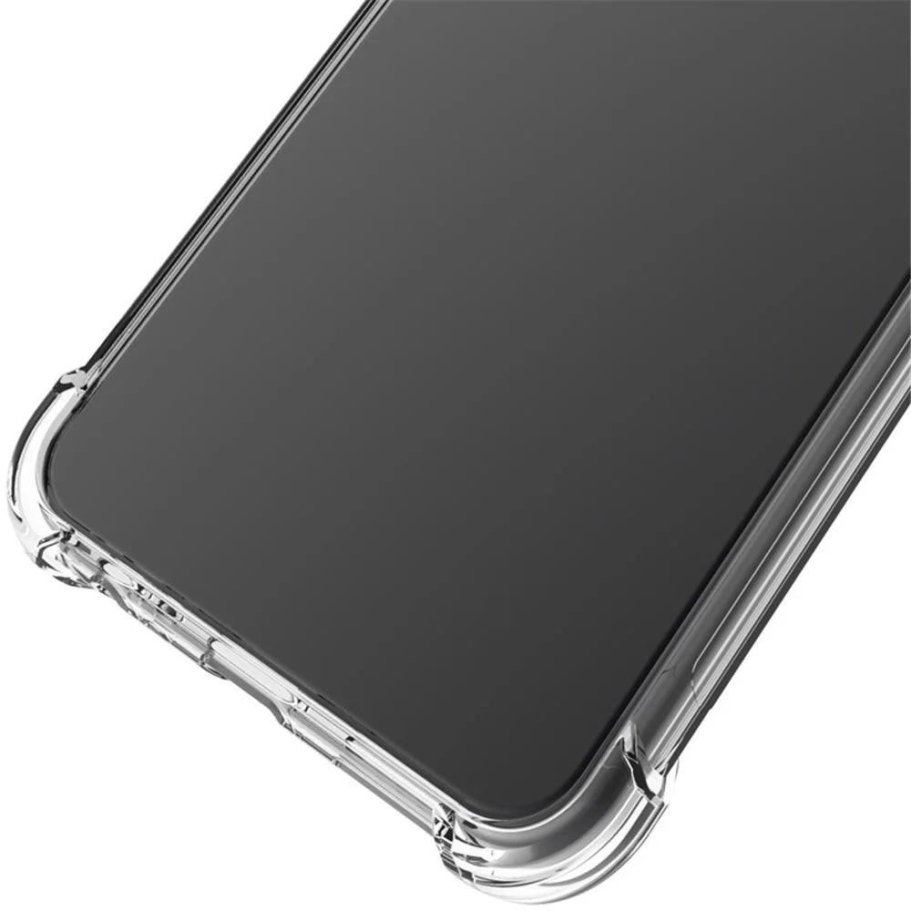 IMAK for OnePlus 10 Pro 5G Anti-drop Anti-scratch Enhanced Four Corners Soft TPU Cell Phone Case with Screen Protector - Transparent - 6