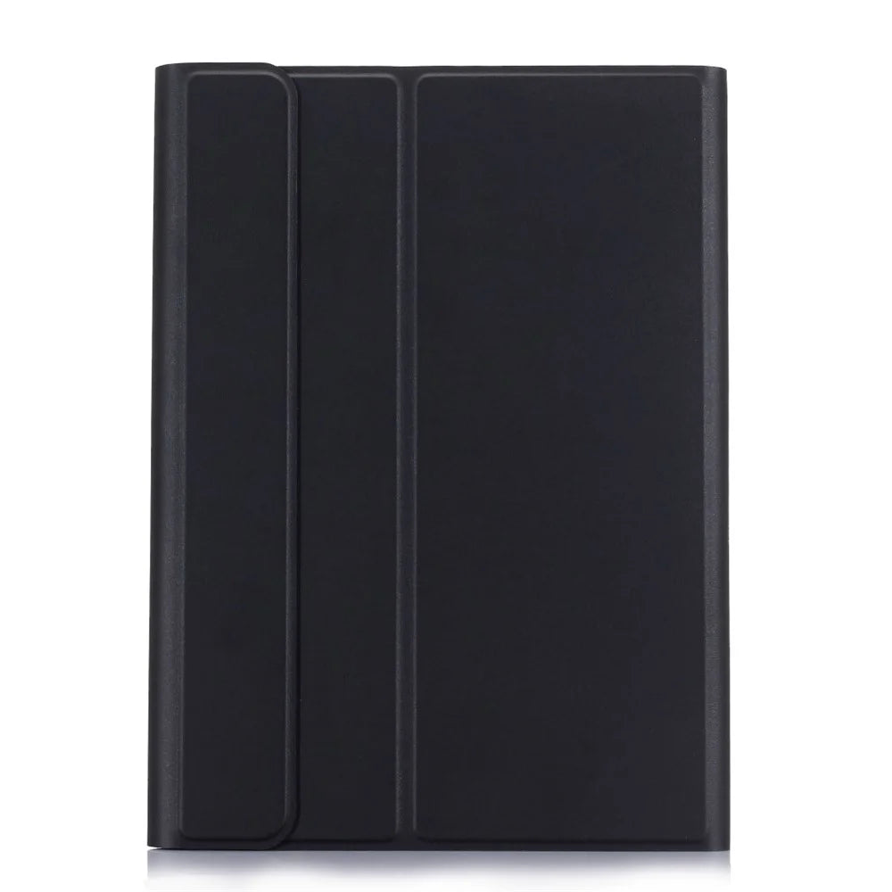 Bluetooth-compatible Keyboard Leather Stand Shell for Samsung Galaxy Tab S7 T870 T875 / S8- Black - 2