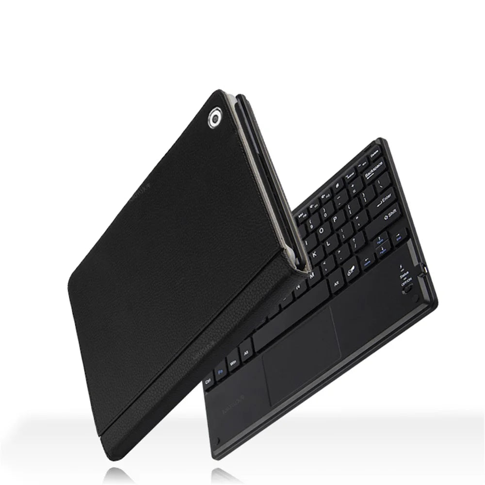 For Lenovo Tab M10 Plus Wireless Touch Bluetooth-compatible Keyboard Leather Case - 3