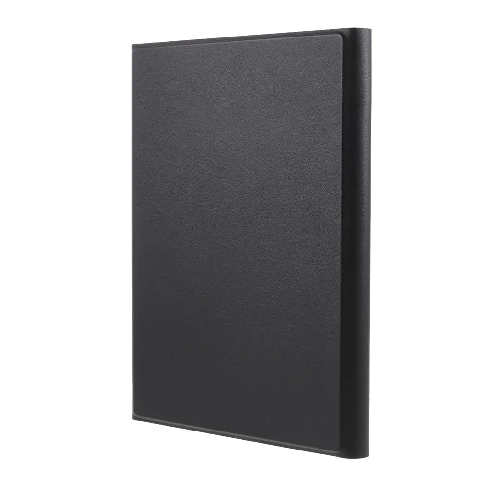 Bluetooth-compatible Keyboard Leather Stand Shell for Lenovo M10 FHD REL TB-X605FC / LC - Black - 3