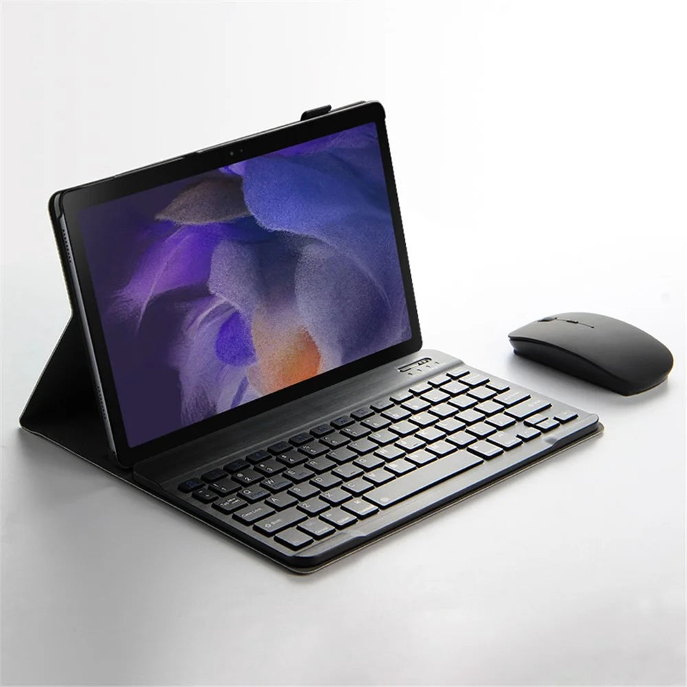 For Samsung Galaxy Tab A8 10.5 (2021) Leather Stand Tablet Case with Detachable Magnetic Wireless Keyboard (Without Touchpad) - 3