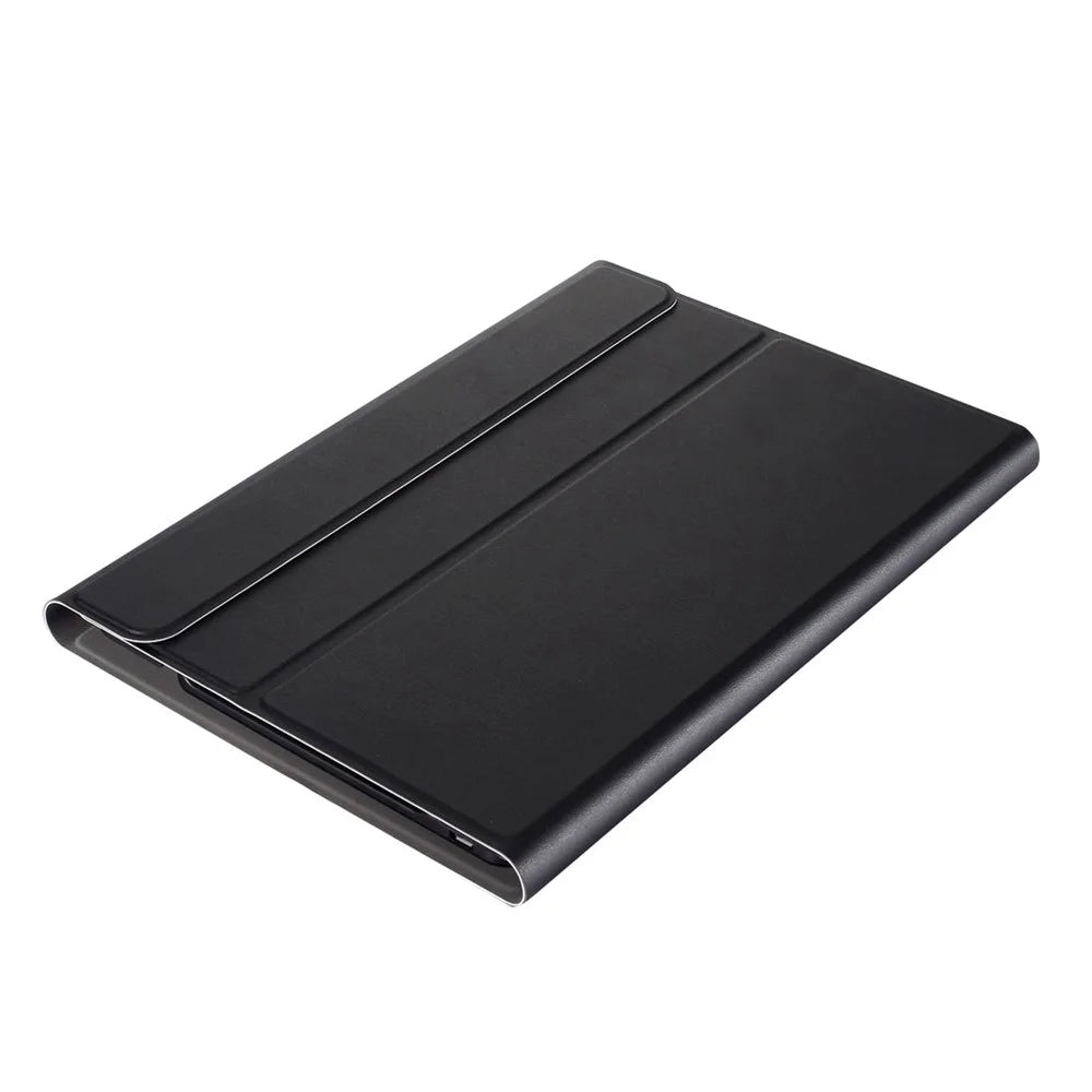 A700 for Samsung Galaxy Tab S8 (2021) SM-X700 / X706 Ultra Thin Tablet Stand Leather Protective Case + Bluetooth-compatible Keyboard - Black - 7
