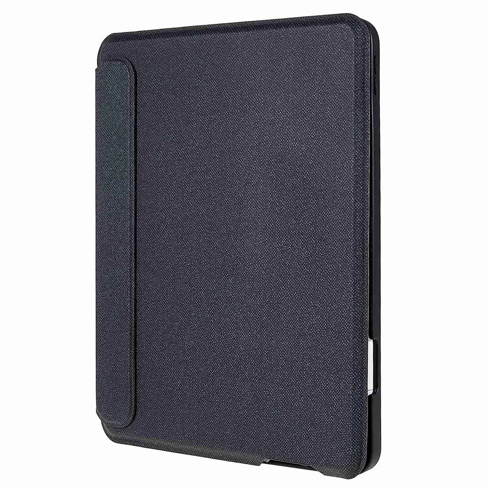 For iPad Pro 12.9-inch (2020) / (2021) Leather Case + Bluetooth-Compatible Keyboard with Backlight Trackpad - Black - 3