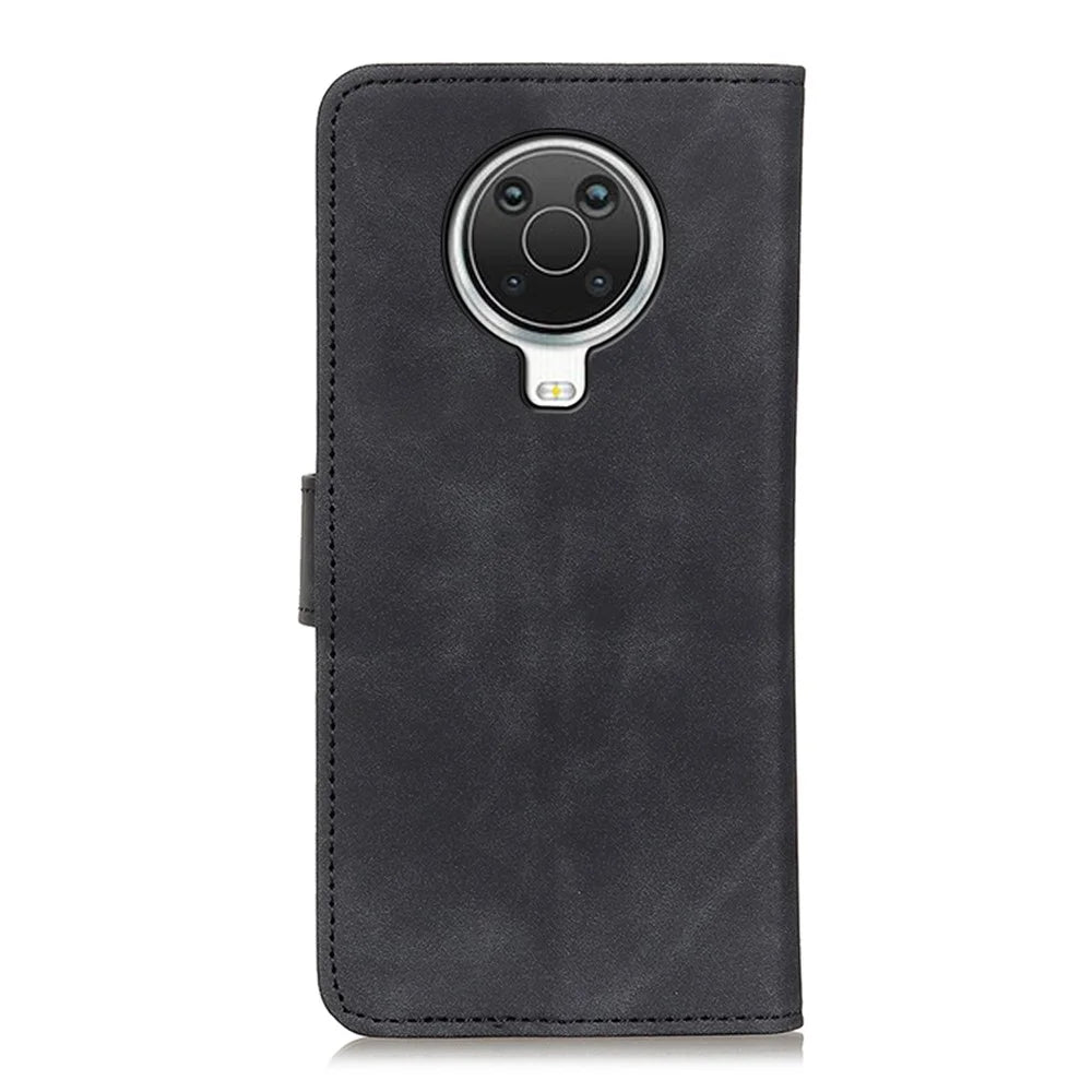 KHAZNEH Wallet Design Folio Flip Retro Style PU Leather Case for Nokia 6.3 / G10 / G20 - Black - 3