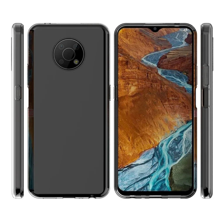 10Pcs/Pack Anti-scratch Soft TPU Inner Watermark-Free Clear Mobile Case Phone Shell for Nokia G300 - 7