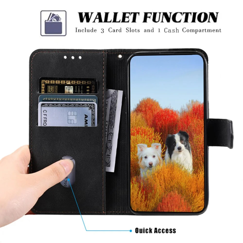 TTUDRCH Splicing Wallet Case for Nokia G20, RFID Blocking 004 Skin-touch Leather RFID Blocking Stand Shockproof Inner TPU Phone Cover with Strap - Black - 2