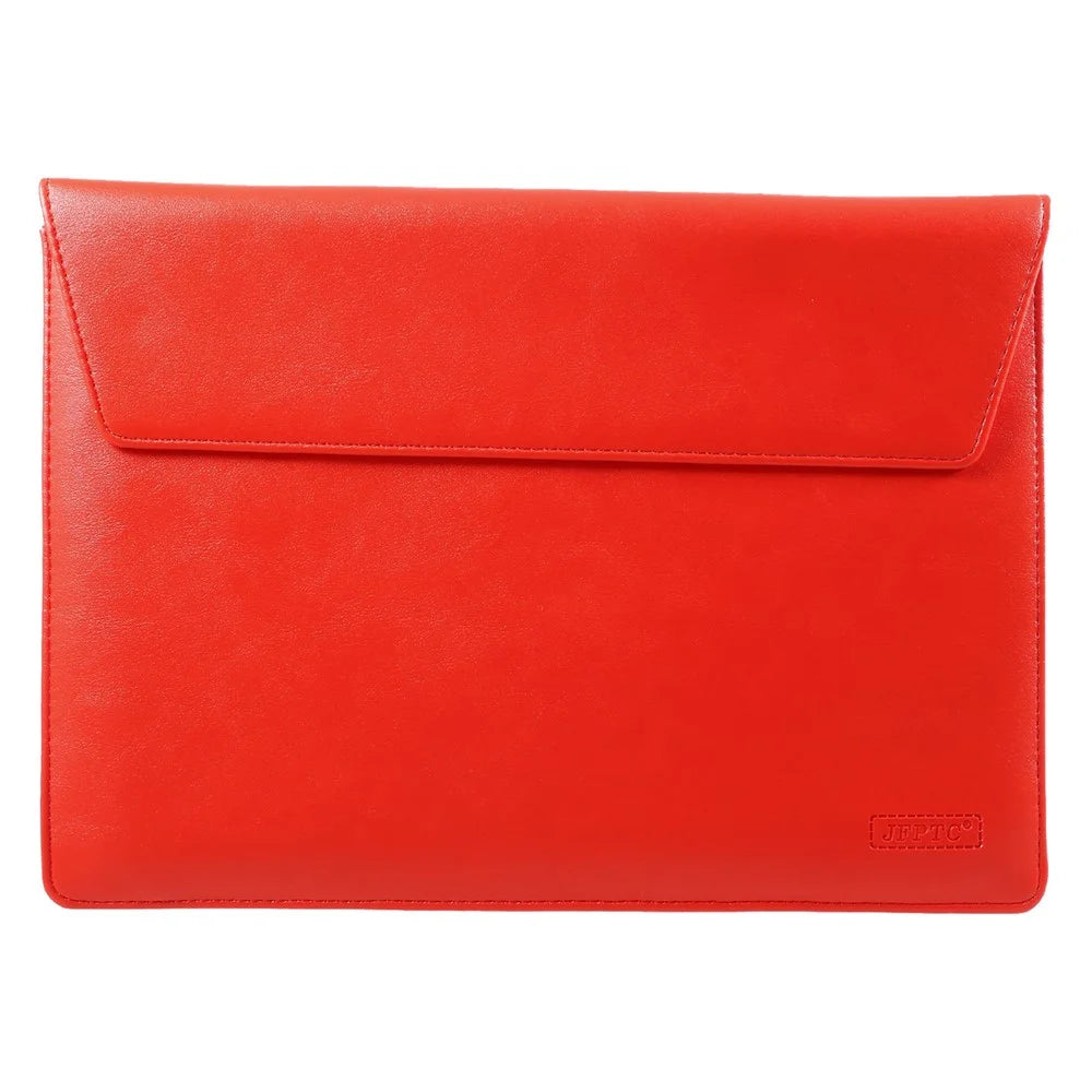 Elegant Series Universal Leather Laptop Sleeve Bag for Macbook Air/Pro 13.3 Inch, Size: 36x25cm - Red - 2