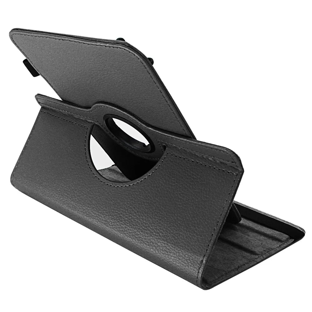 ENKAY HAT PRINCE Litchi Skin 360 Degree Rotary PU Leather Protection Case for 8 inch Tablet - Black - 4