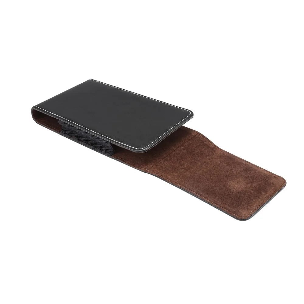 6.4-6.9 inch Universal Wear-resistant Leather Belt Clip Phone Pouch Case for iPhone Samsung Huawei Etc. - 7