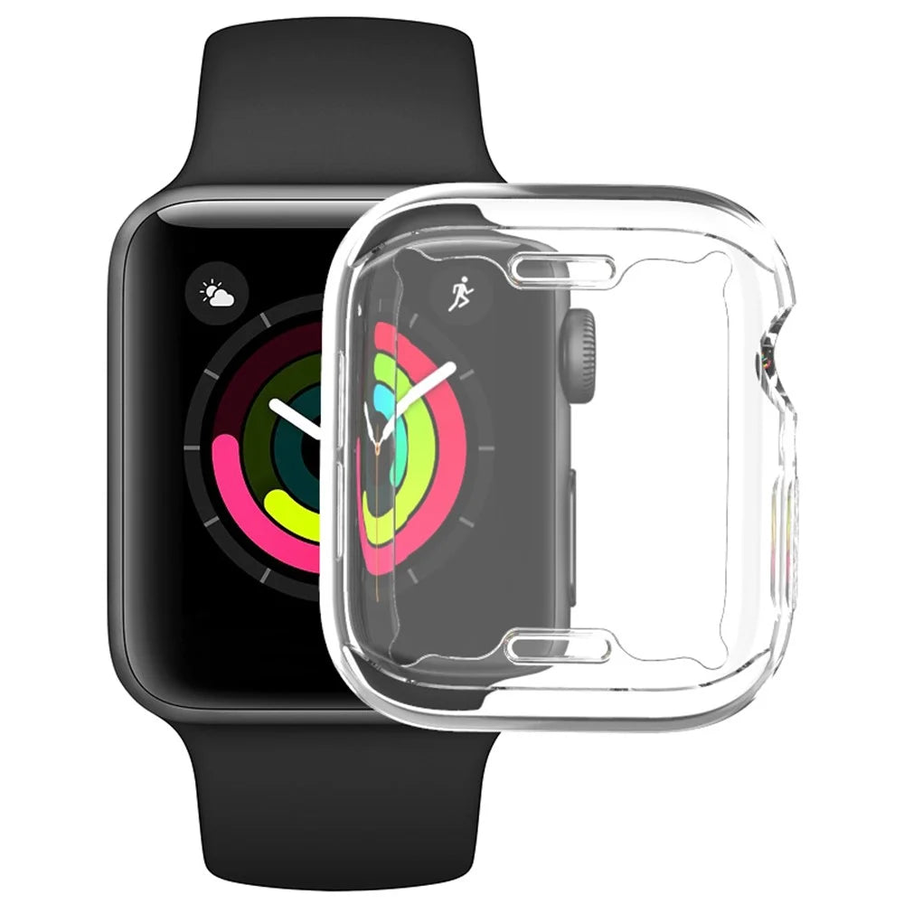 IMAK UX-3 Series for Apple Watch Series 4 / 5 / 6 44mm / SE (2025) / SE / SE (2022) 44mm Soft Cover Casing [Front Protection Version] - 1
