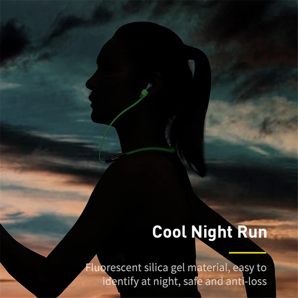 BASEUS Fluorescent Ring Sports Silicone Lanyard Sleeve for Apple AirPods with Charging Case (2019) /AirPods with Wireless Charging Case (2019) / AirPods with Charging Case (2016) - Grey/Yellow - 3