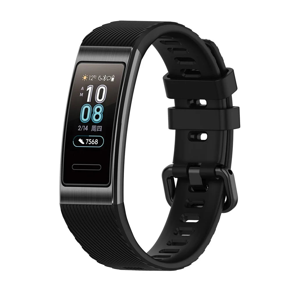 TPU Smart Bracelet Strap Replacement Band for Huawei Band 4 Pro - Black - 2
